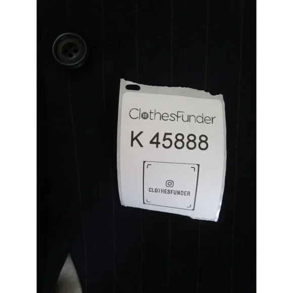 Paul Stuart Sport Coat 40 Blazer Pinstriped Business Jacket Preppy - Picture 12 of 12